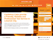 Tablet Screenshot of castletroycabs.com